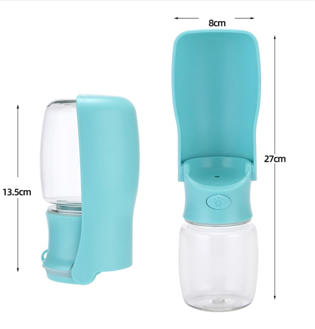 PawSheen Walk Water Bottle with fold-out drinking tray, view 7
