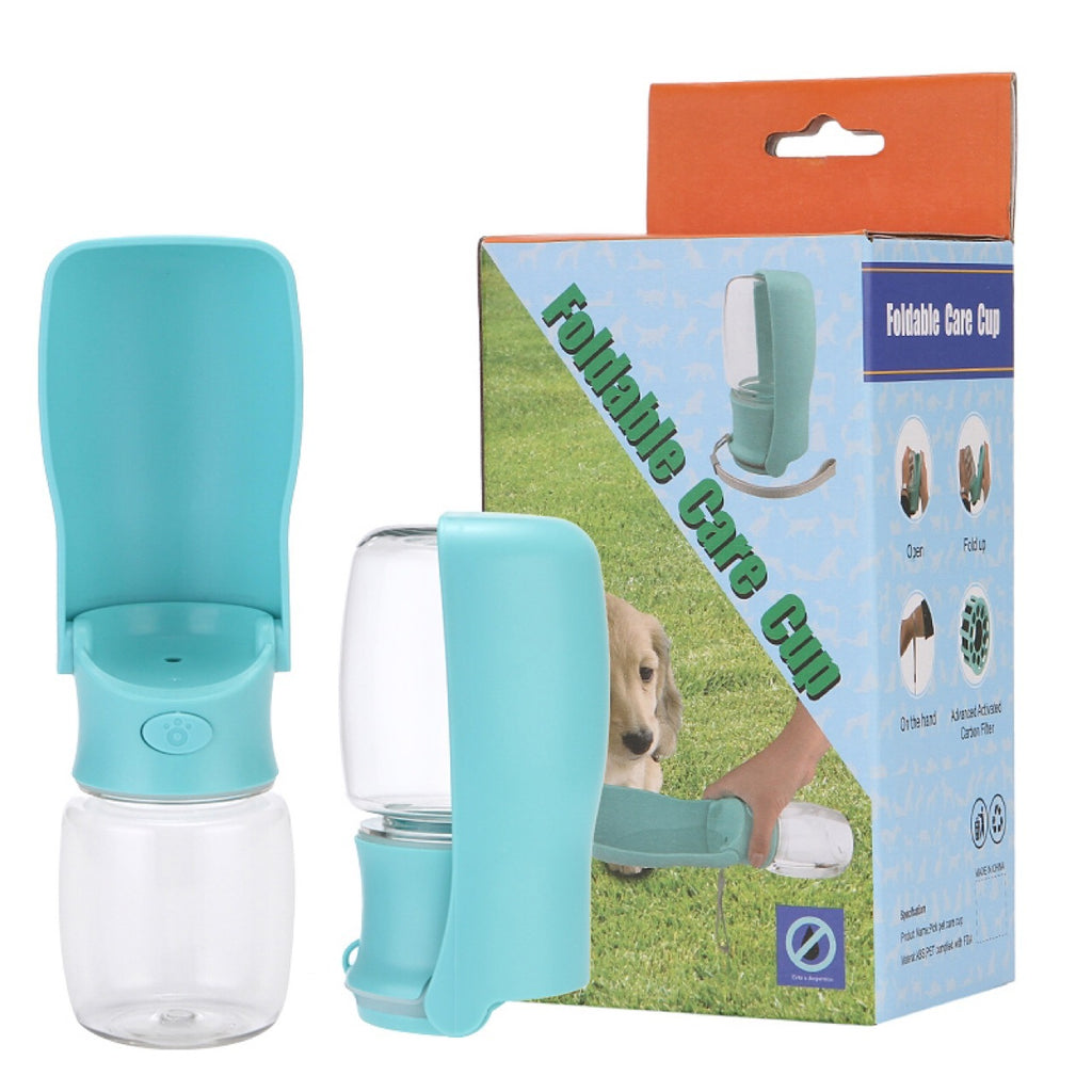 PawSheen Walk Water Bottle with fold-out drinking tray, view 10