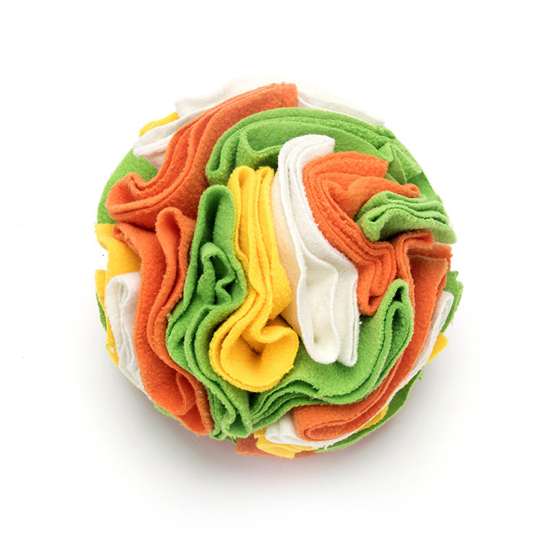 PawSheen Snuffle Ball, fleece sniffing toy for dogs, view 6