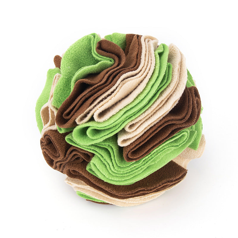 PawSheen Snuffle Ball, fleece sniffing toy for dogs, view 11