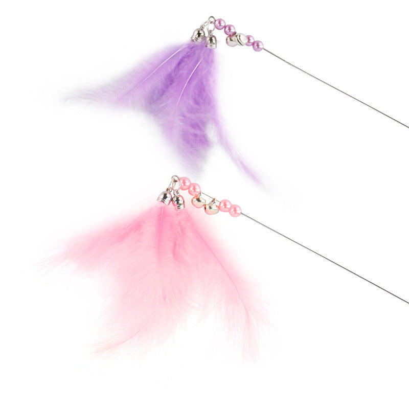 PawSheen Feather Wand cat toy with bell, view 5