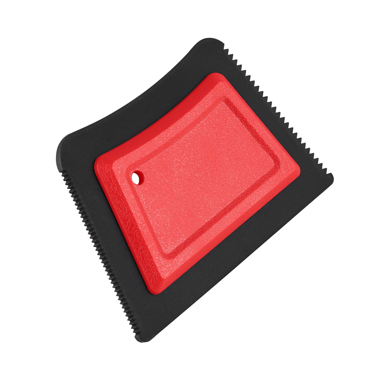 Pet hair remover with rubber edge