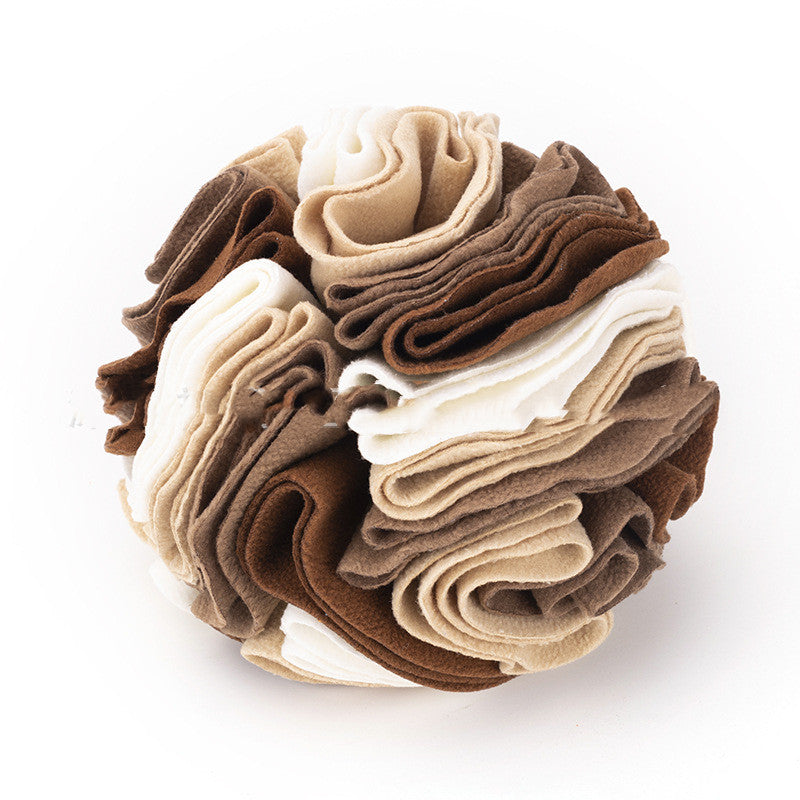 PawSheen Snuffle Ball, fleece sniffing toy for dogs, view 13