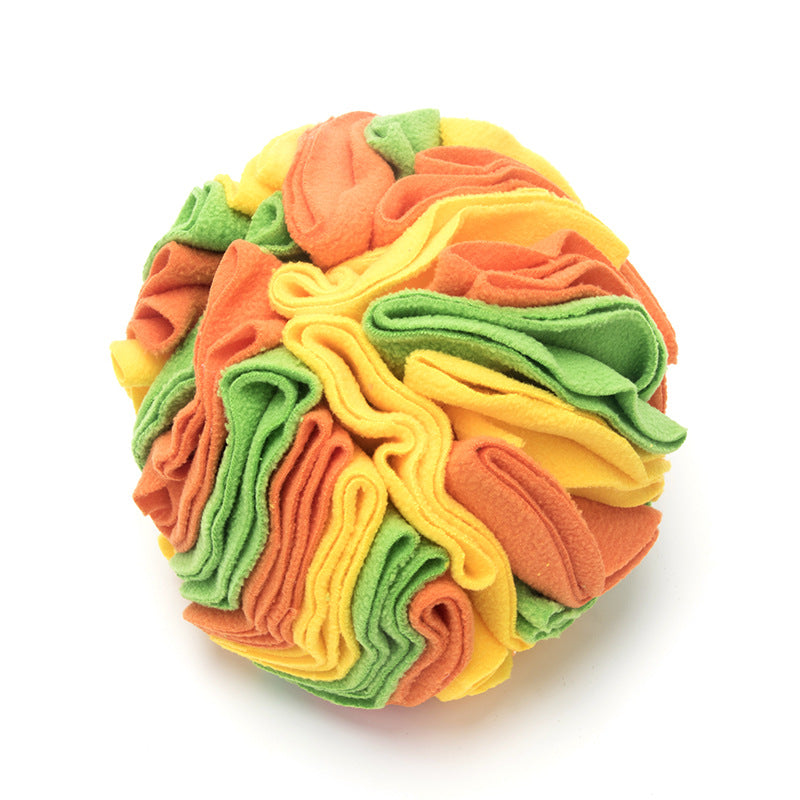 PawSheen Snuffle Ball, fleece sniffing toy for dogs, view 4