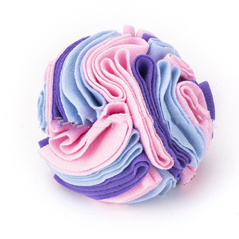 PawSheen Snuffle Ball, fleece sniffing toy for dogs, view 9