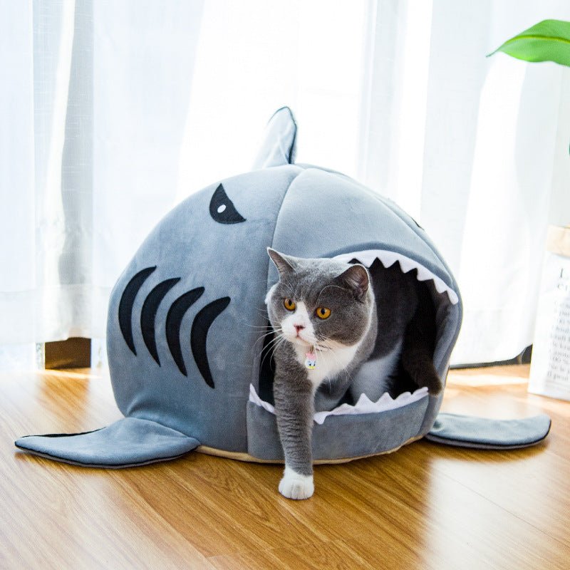 PawSheen Shark Cozy Cave Bed - PawSheen - Beds